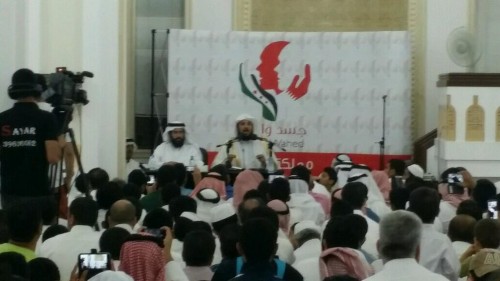 9.	Saudi Preacher Mohammed Al-Oraifi delivering lecture in the Sheikhan Al-Farisi Mosque-July 9th 2014