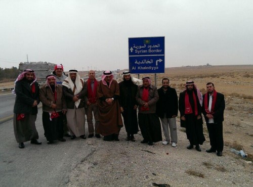 11.	 Al-Asala Society delegation at the Syrian border on January 10th 2014