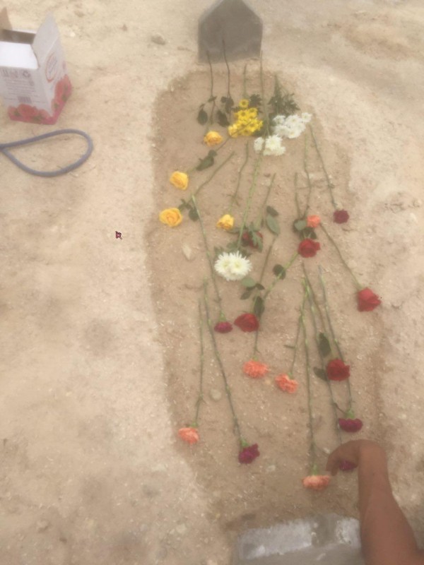 Martyr Rida Al-Ghasras Grave (Sheikh Maytham Cemetery April 19, 2017)