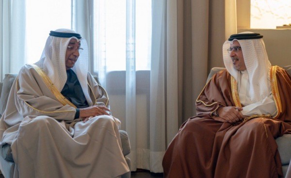 Bahraini Crown Prince Salman bin Hamad Al Khalifa in meeting with BCCI president Samir Nass