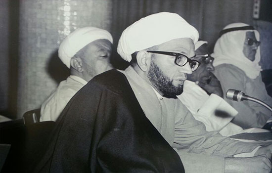 Ayatollah Sheikh Isa Qassim as member of Constituent Assembly and first elected parliament in 1973